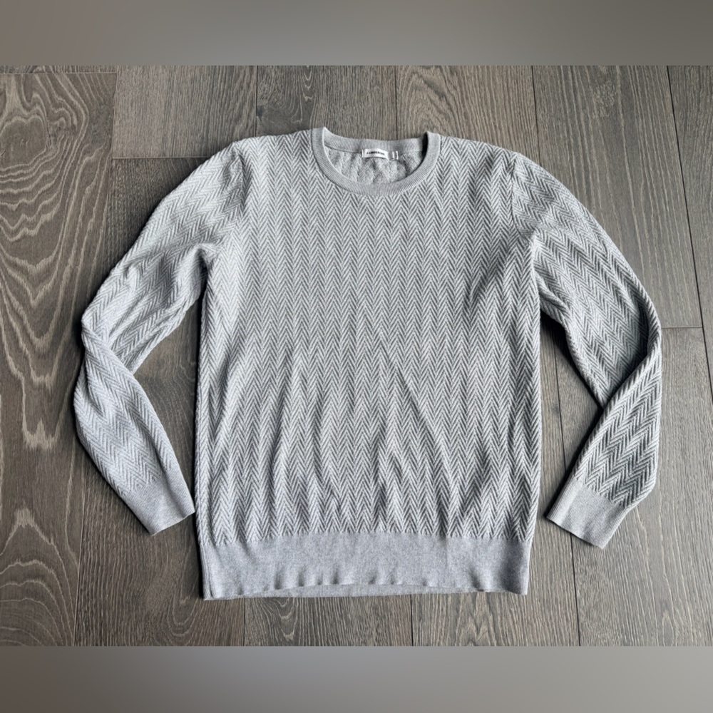 J.Lindeberg Golf Andy Semi Structure Sweater in Gray Size Large